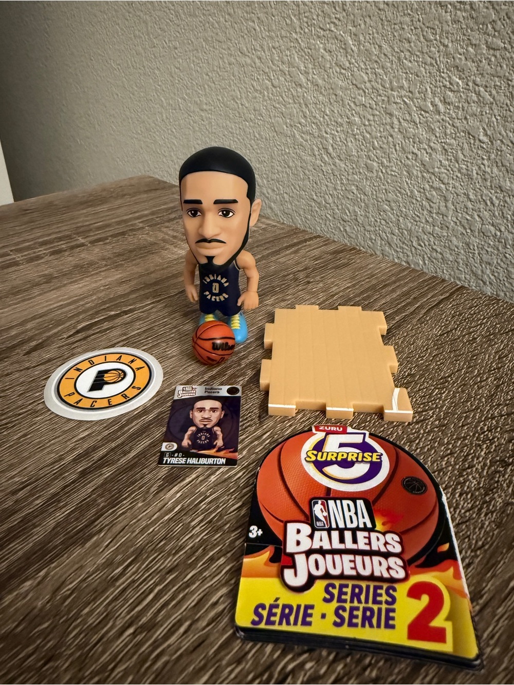 Like-New! NBA Ballers Series 2 Indiana Pacers Tyrese Haliburton Blue Uniform